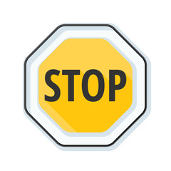 STOP Warning sign illustration