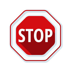 STOP Warning sign illustration