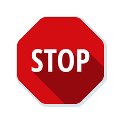 STOP Warning sign illustration
