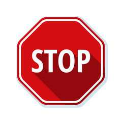 STOP Warning sign illustration