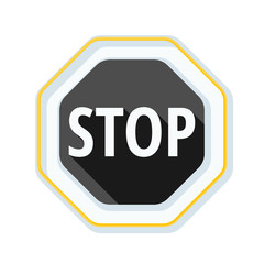 STOP Warning sign illustration