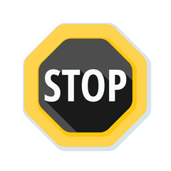 STOP Warning sign illustration