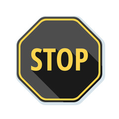STOP Warning sign illustration
