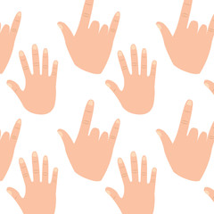 hand gesture pattern image vector illustration design 