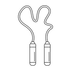 Jump rope isolated icon vector illustration graphic design