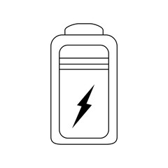 Rechargeable battery symbol icon vector illustration graphic design