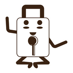 kawaii padlock icon image