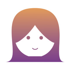 cartoon woman icon