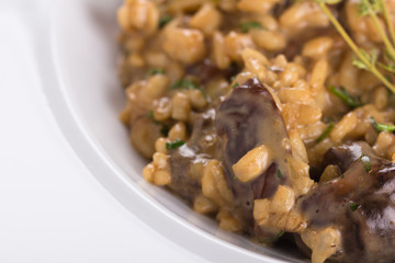 Wild mushrooms risotto.