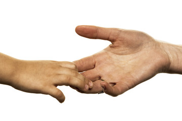 small and big hand