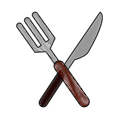 Restaurant cutlery symbol icon vector illustration graphic design