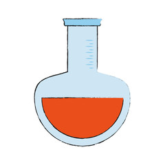 Laboratory flask isolated icon vector illustration graphic design