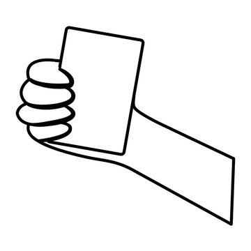 card hand hold icon image vector illustration design 