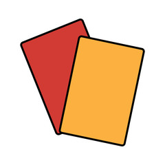 card referee football soccer icon image vector illustration design 
