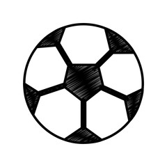 soccer ball sphere object equipment vector illustration