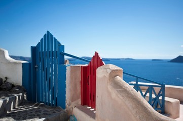 beautiful places on the island of Santorini, the city of Oia