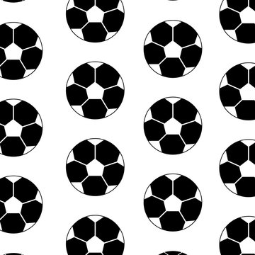 ball football soccer pattern image vector illustration design  black and white