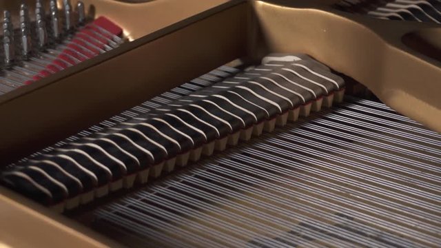 Inside piano