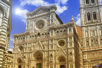 Fototapeta premium Cattedrale di Santa Maria del Fiore or Il Duomo di Firenze, Italia