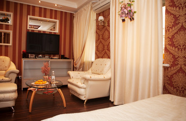 hotel room, travel concept