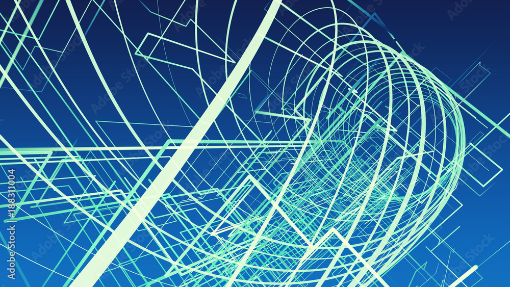 Aufkleber technological abstract background.