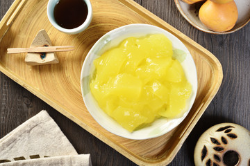 Taiwan delicious dessert - Fun guo (Powder cake) 