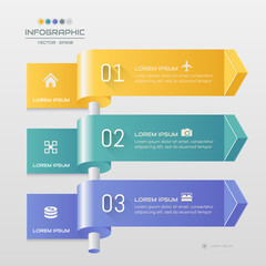 Infographics design template with icons, process diagram, vector eps10 illustration