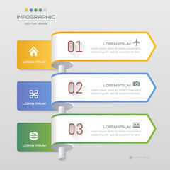 Infographics design template with icons, process diagram, vector eps10 illustration