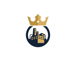 King Factory Icon Logo Design Element