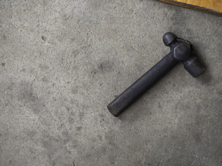 Hammer on ground concrete