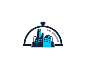 Food Factory Icon Logo Design Element