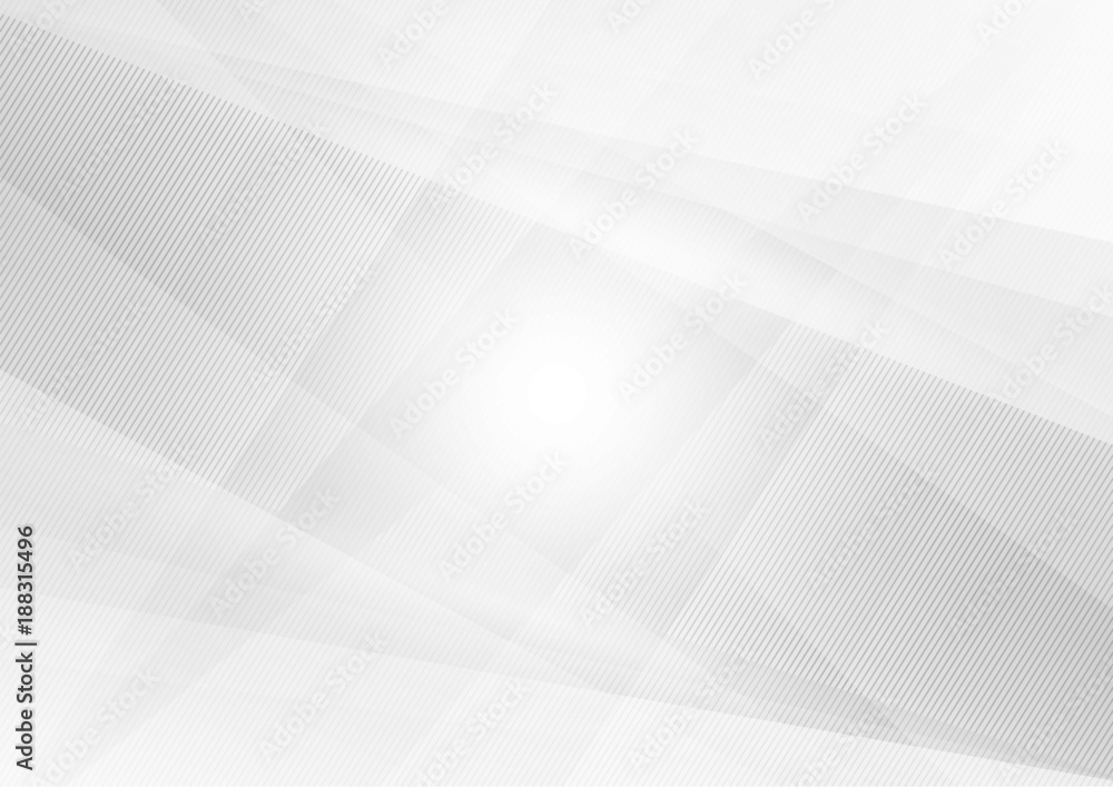 Poster white and gray color abstract geometric on background with copy space, vector illustration