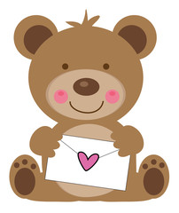 Valentines Day Letter Bear