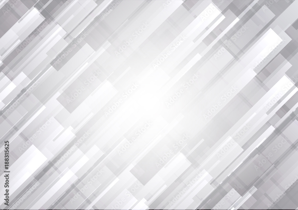 Poster abstract white and gray color geometric vector background modern design with copy space.