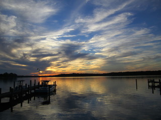 Obraz premium Sunset Over Bird River