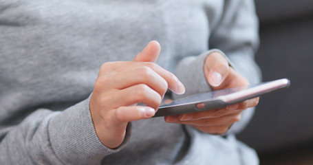 Using mobile phone at home