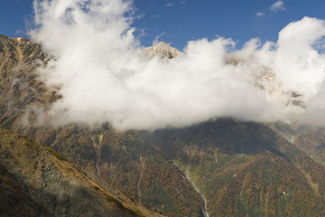 Hakuba Mountain at Nagano in autumn