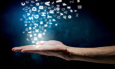 Carrying out great success idea. Mixed media