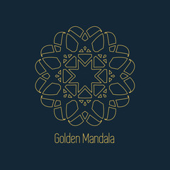 Vector Geometric Mandala Symbol