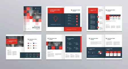 Fotobehang   template layout design with cover page for company profile ,annual report , brochures, flyers, presentations, leaflet, magazine,book . and  vector a4 size for editable. © apinan