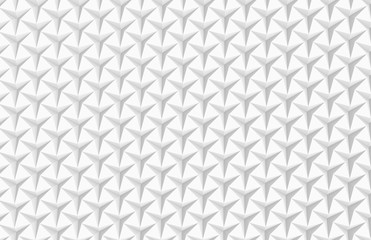 White three pointed star background