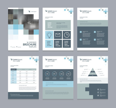 business company profile ,annual report , brochure , flyer, presentations,magazine,and book  layout template, with page cover design and  info chart element. vector a4 size for editable.