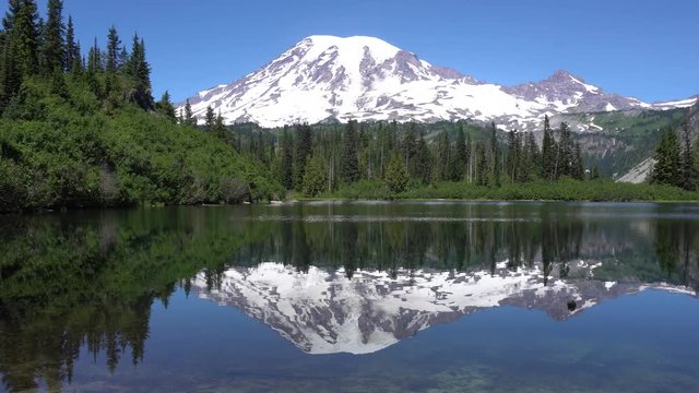 Mt Rainier Bench Lake View