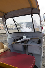 inner ape car view in Ischia Forio