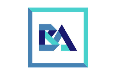 BA Square Ribbon letter Logo