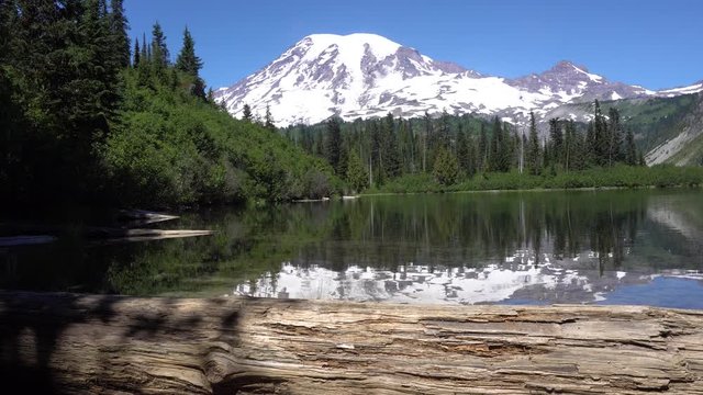 Mt Rainier Bench Lake View