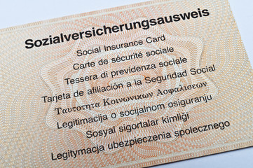 Sozialversicherungsausweis 
