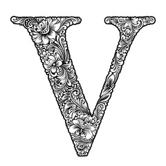 capital letter  V - 188332468