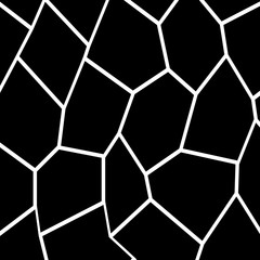 Black and White Irregular Mosaic Template