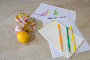 The concept of dieting, losing excess weight